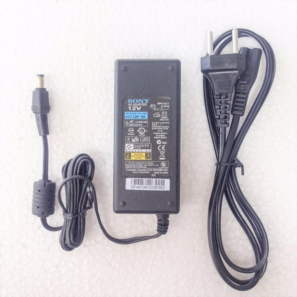 Nguồn Adapter Sony 12V - 5A Loại Tốt