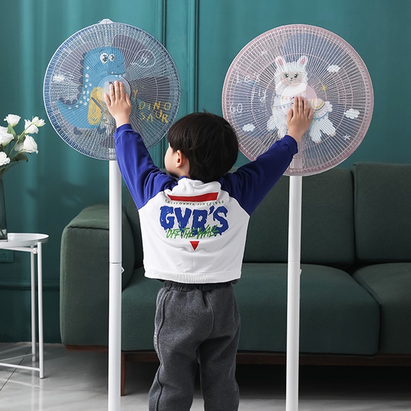 Vỏ Lưới Bọc Quạt Điện Chống Bụi In Hoạt Hình Đơn Giản Sáng Tạo