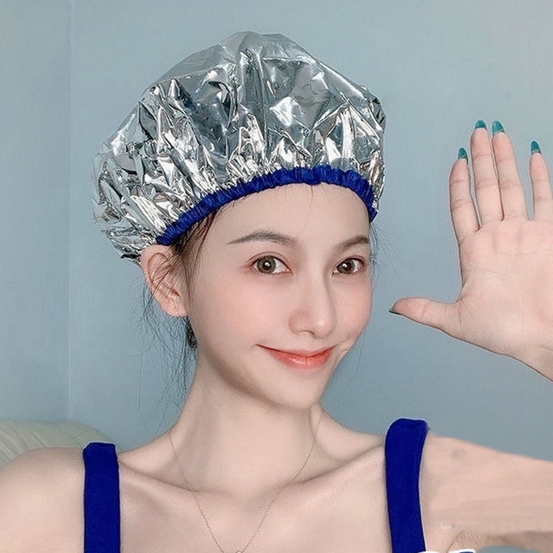 Mũ Trùm Tóc Bằng Lá Nhôm Cách Nhiệt Chống Thấm Nước Đa Năng Dùng 1 Lần Cho Salon Làm Đẹp
