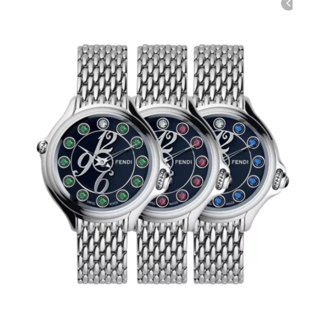 Đồng hồ nữ chính hãng Fendi Crazy Carats - Máy quartz pin Thụy Sĩ - Kính Sapphire