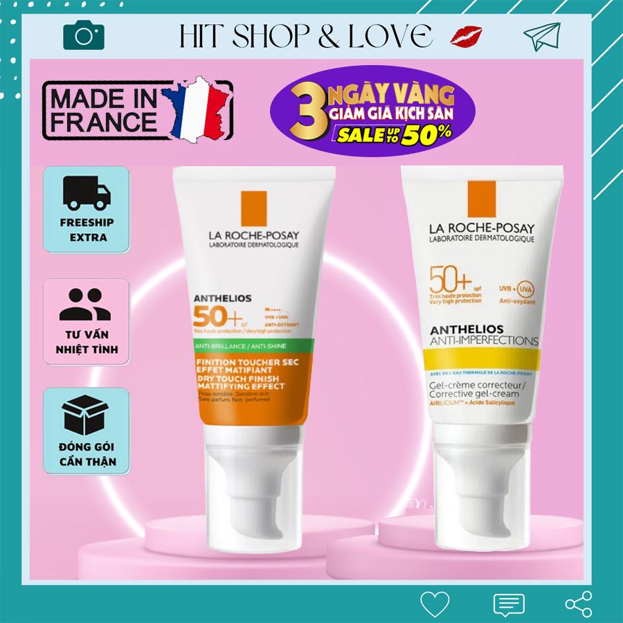 Kem chống nắng LA ROCHE POSAY 50ml của Pháp kiểm soát bóng nhờn lên đến 9h, ngừa mụn, chống lão hoá tốt