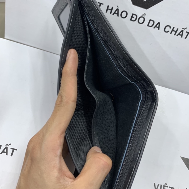 Ví Nam, Bóp Nam Da Bò Chuẩn Logo Thiết Kế Độc Đáo Và Phong Cách