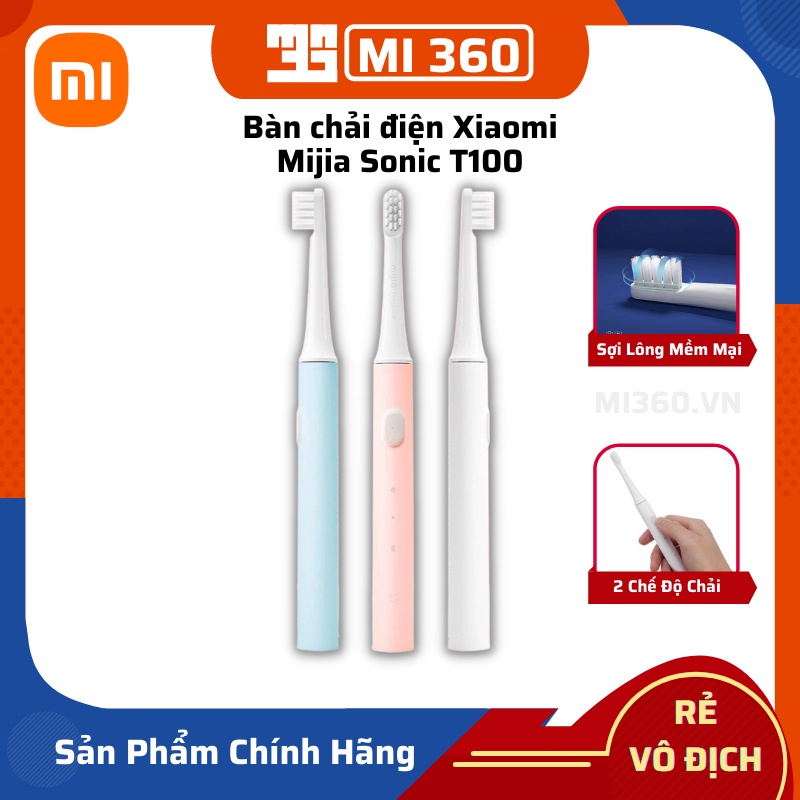 Bàn chải điện Xiaomi Mijia Sonic T100✅Bàn Chải Đánh Răng Mijia T100✅ Hàng Chính Hãng