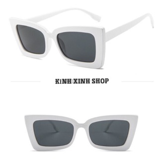 Kính râm Mắt vuông trắng ulzzang