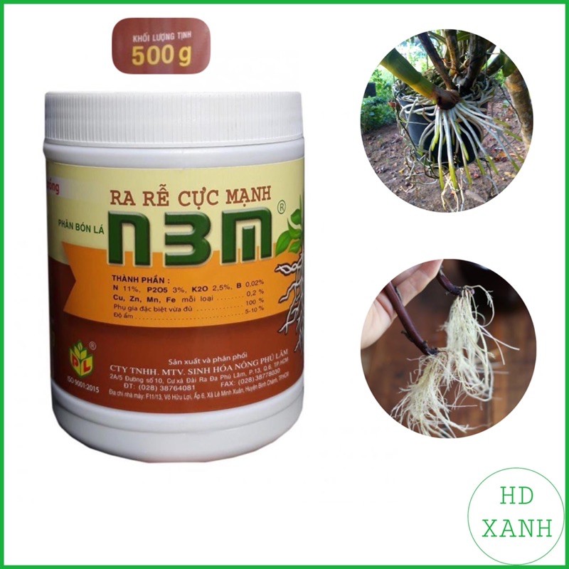 Phân bón siêu kích rễ, kích chồi N3M ( hủ 500g).