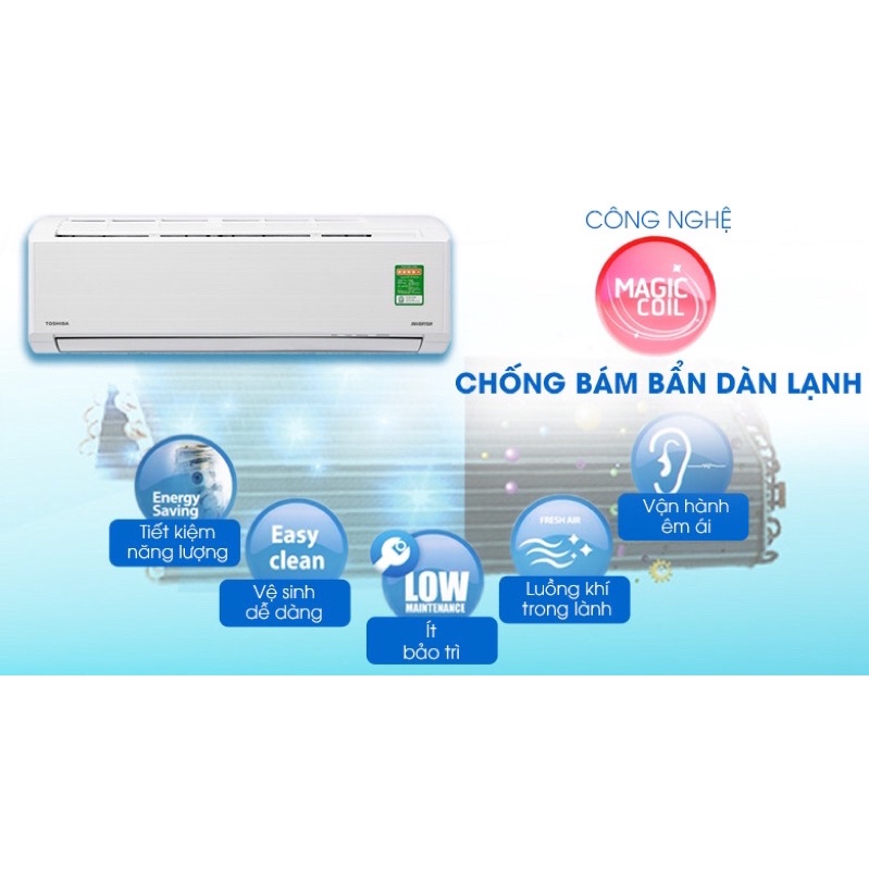 Máy lạnh Toshiba Inverter 1 HP RAS-H10D2KCVG-V