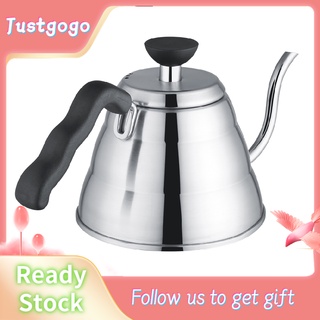 Justgogo Cổ ngỗng thép không gỉ Handmade Dropper ấm trà cà phê