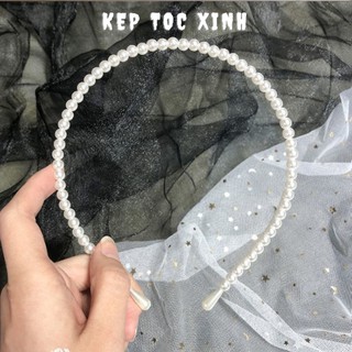 Bờm tóc đính hạt, Cài tóc hạt ngọc xinh xắn cho nữ