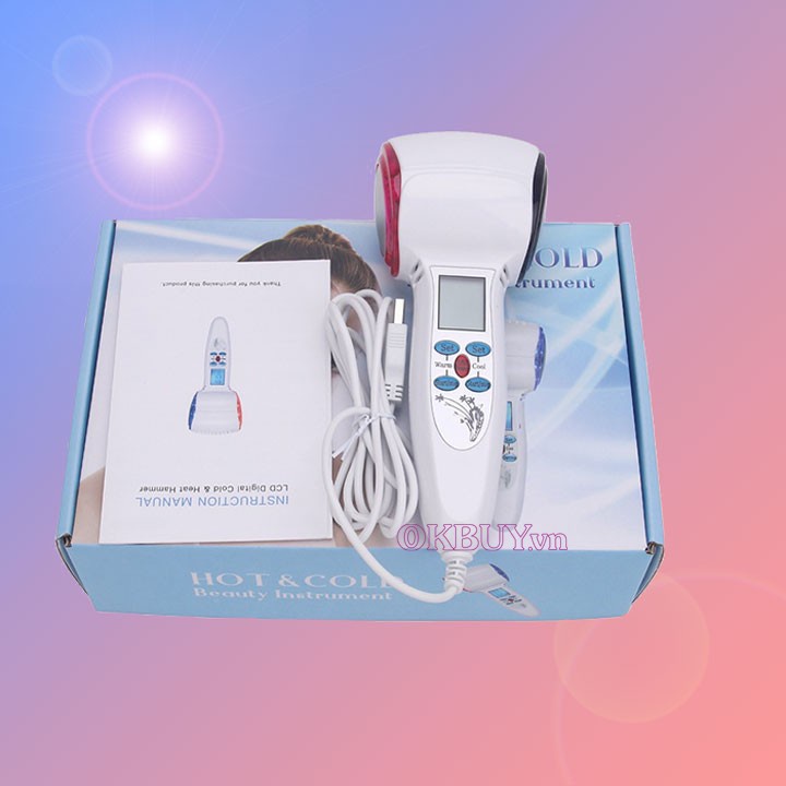 Búa Điện Di Nóng Lạnh Kết Hợp Ánh Sáng Sinh Học Dùng Trong Spa Giúp Trẻ Hóa Làn Da