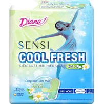 (Combo 6 gói) Băng vệ sinh Diana sensi cool fresh siêu mỏng không cánh gói 8 miếng