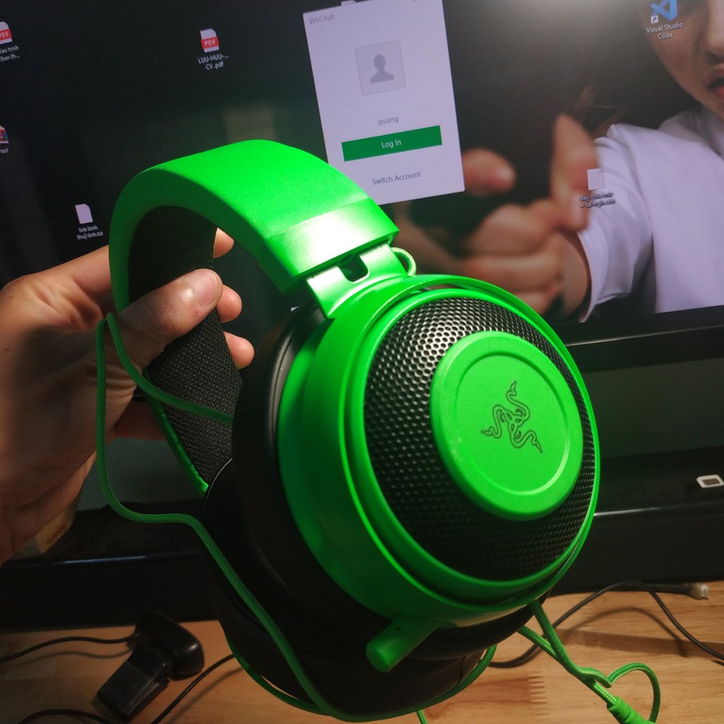 [Mã 267ELSALE hoàn 7% đơn 300K] RAZER CHÍNH HÃNG - Tai nghe Razer Kraken Pro V2