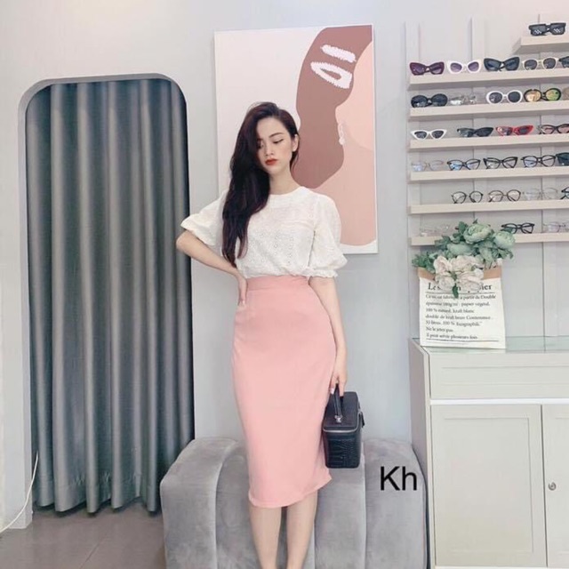 SET CÔNG SỞ CHÂN VÁY BÚT CHÌ ÁO SƠ MI