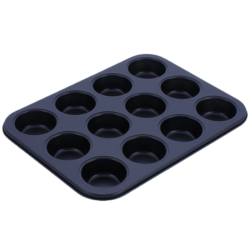 Khuôn carbon thép nướng bánh muffin 12 ô tiện lợi