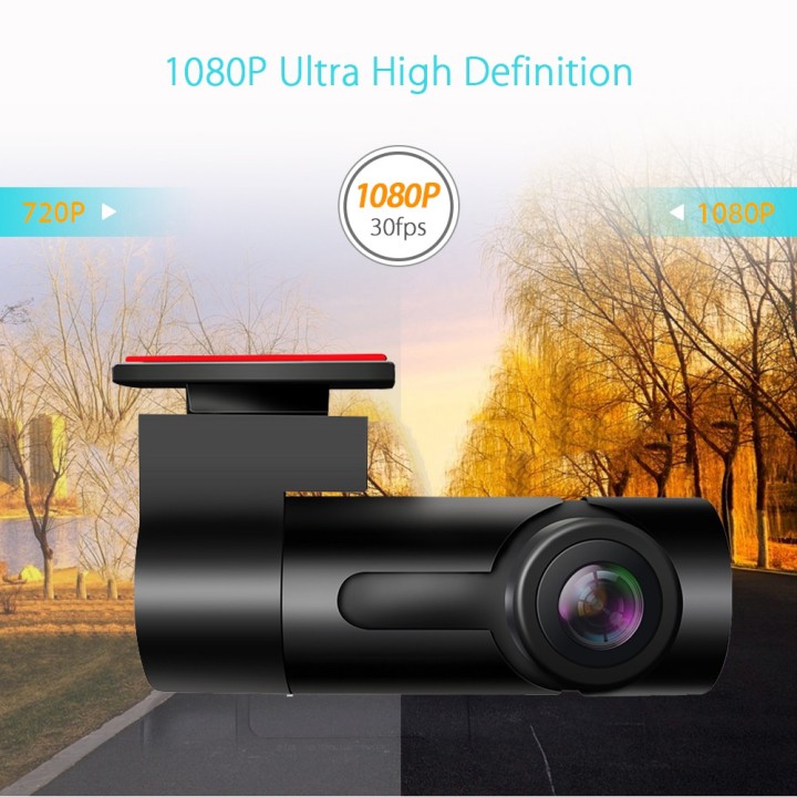 Camera hành trình quay phim siêu sắc nét góc rộng 150 FULL HD 1080p WiFi Mini Dash Cam