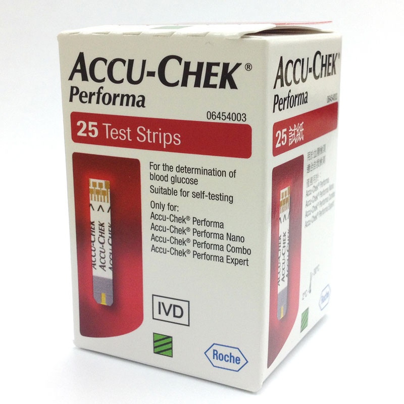 Que thử đường huyết Accu-chek Performa 50 que và 25 que