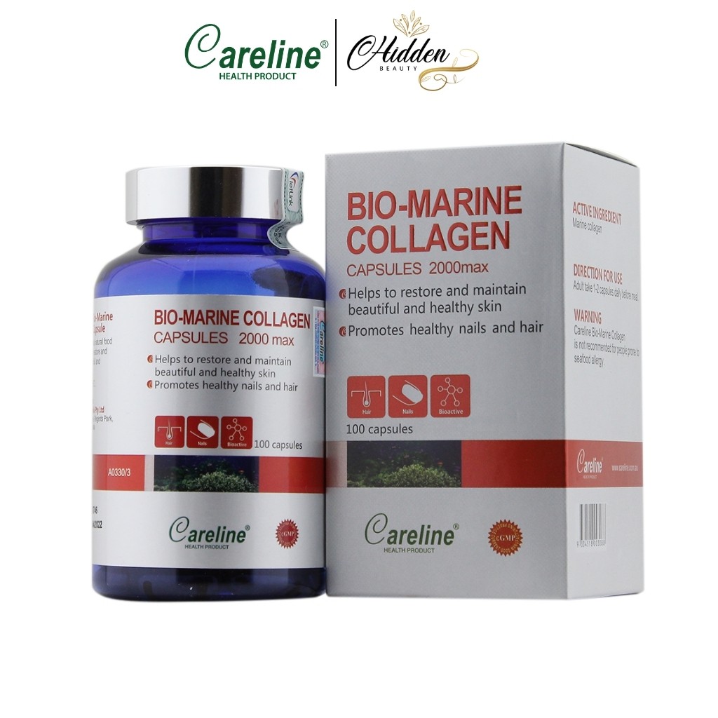 Viên uống đẹp da Careline Bio Marine Collagen 2000mg, nhập khẩu Úc - 100 viên