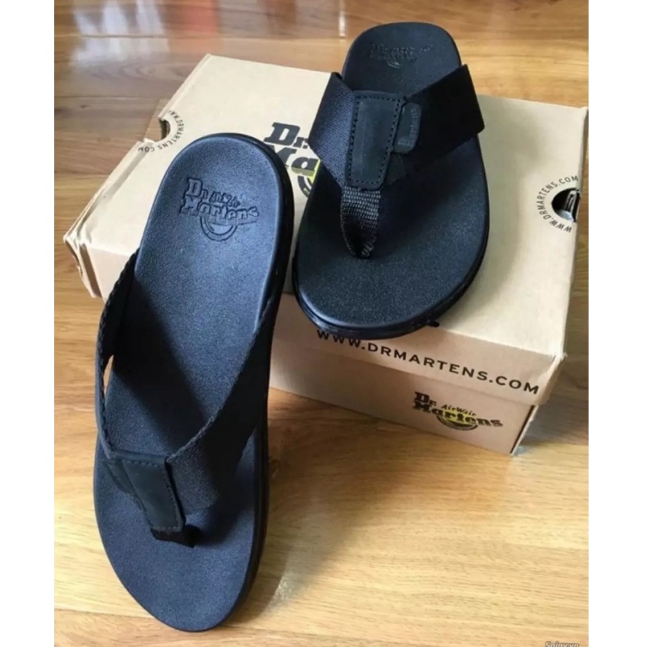 Dép nam xỏ ngón dr , dép lào dr lịch lãm 2 màu đen và xám , dép kẹp nam dr cao cấp .