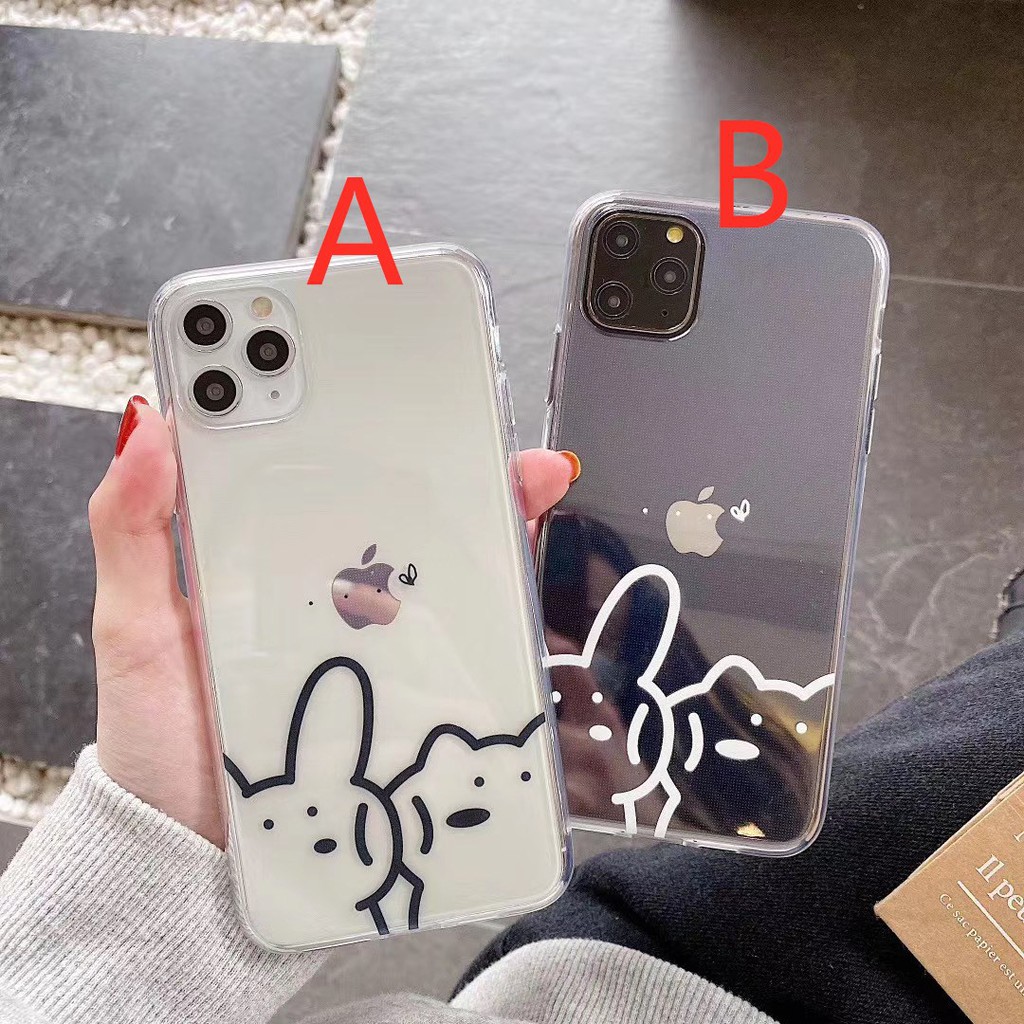 Ốp điện thoại mềm họa tiết đường nét đơn giản cho iPhone 7 8 SE2020 plus X XS XR XSmax 11 Pro Promax | BigBuy360 - bigbuy360.vn