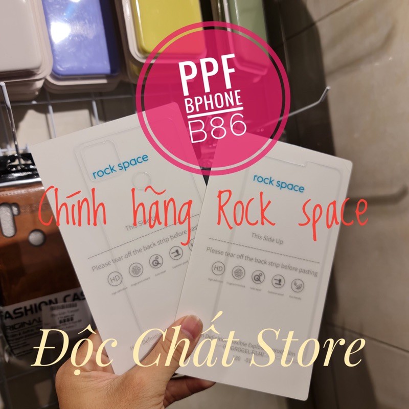 Miếng dán PPF Chống Vân tay Rock Space mặt trước/ mặt lưng Bphone 3/ 3 Pro/ Bphone 86/ 86S | Phụ Kiệ