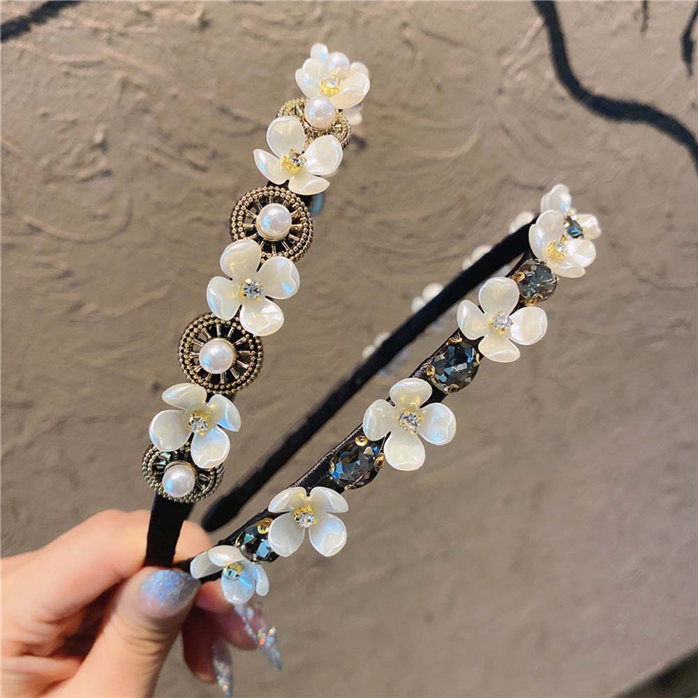 Cài tóc hình hoa đính ngọc trai phong cách Hàn Quốc cổ điển thời trang cho nữ