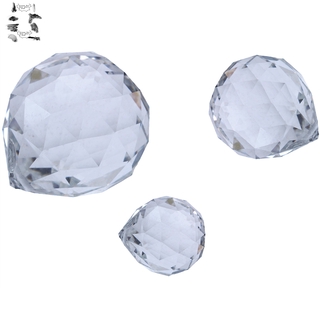 Set 3 quả cầu pha lê bằng đá nhiều màu sắc dùng cho treo trang trí cửa sổ 20mm / 30mm / 40mm