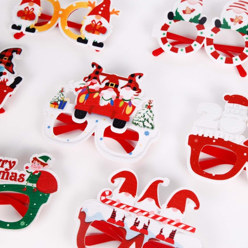 Set 12 Kính Mắt Chủ Đề Giáng Sinh