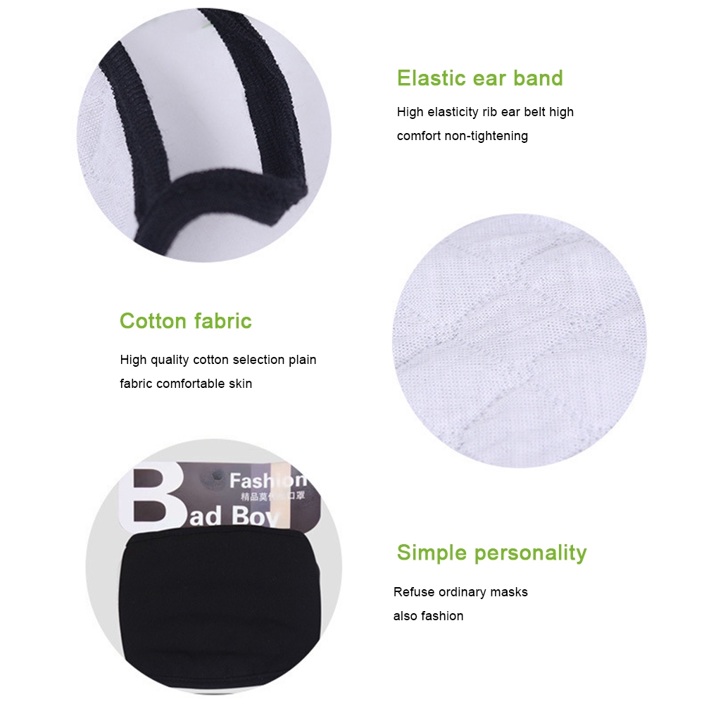 【Fast】【Available】 Black Cotton Mask Protective dust mask 【BooBoom】 | BigBuy360 - bigbuy360.vn
