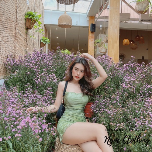 Váy 2 dây body đuôi cá NGOCCLOTHING nữ  Đầm 2s ôm dáng ngắn quyến rũ màu loang siêu xinh HOT