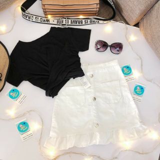 [FREESHIP] Áo xoắn eo croptop - Ảnh thật cuối