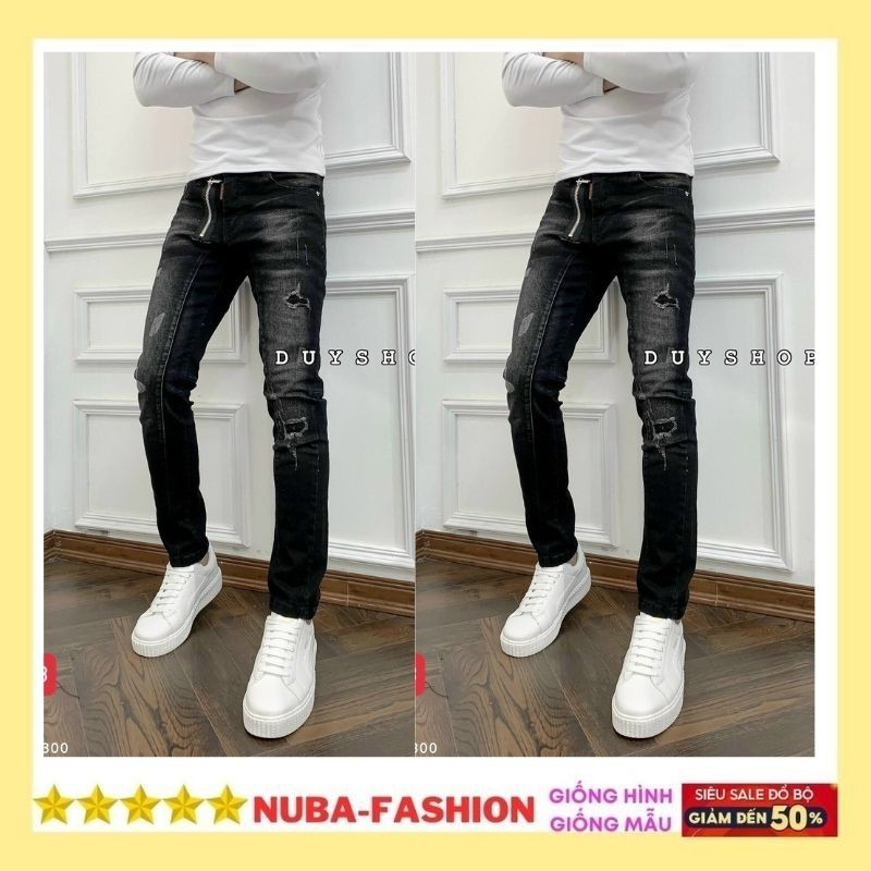 Quần Jean Nam Mẫu Mới Màu Đen Rách Xước Quần Bò Đẹp Giá Rẻ, ali 64 | BigBuy360 - bigbuy360.vn