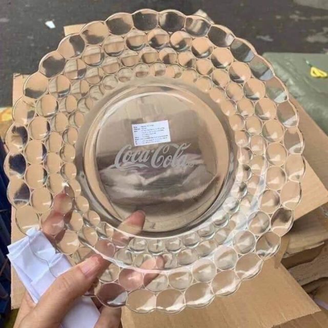 10 đĩa Thủy tinh Coca
