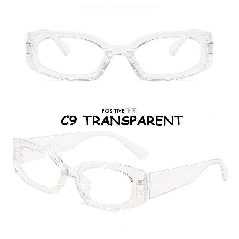 Kính râm thời trang gọng chữ nhật phong cách hip hop cá tính cho cả nam và nữ