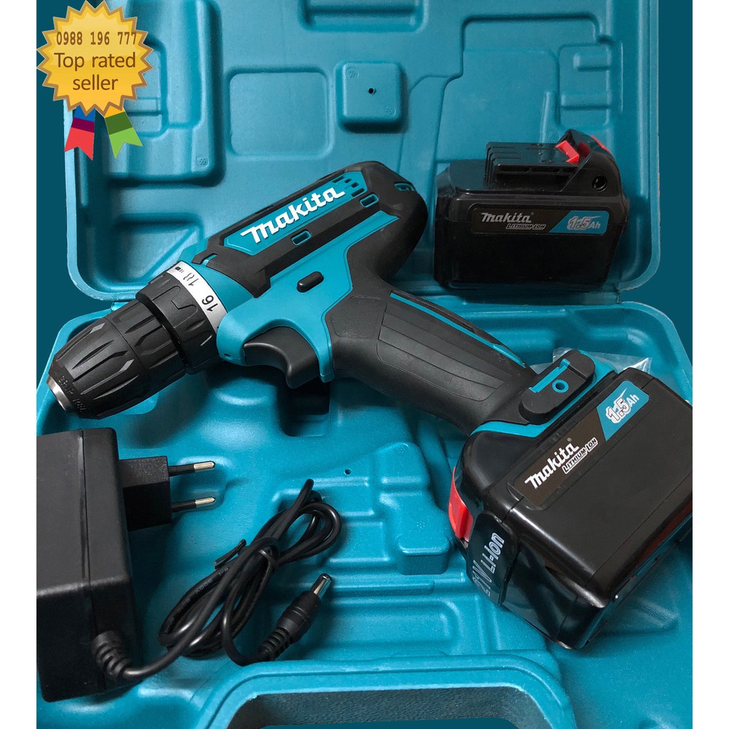 Máy khoan Pin Makita 21v 370W, bắt vít pin Makita 21v - Hàng Thái Lan