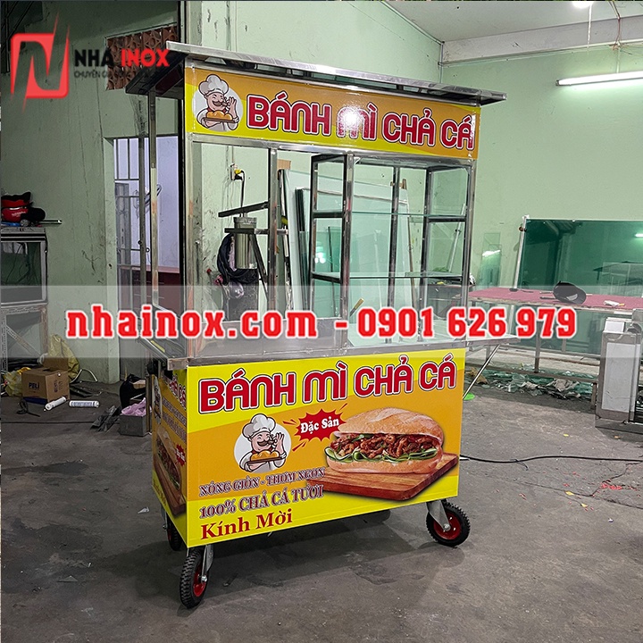 Xe bánh mì chả cá 1M SP0027