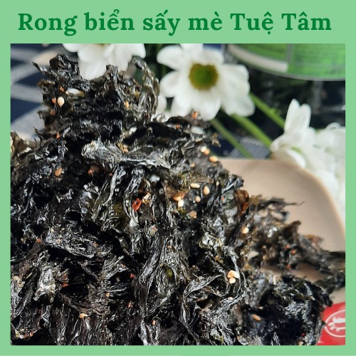 Combo 2 hũ Rong Biển Sấy Mè Tuệ Tâm (Mỗi hũ 100gr) - Ăn Liền, ăn chay ăn mặn đều dùng được - Rong Biển Sấy Giòn