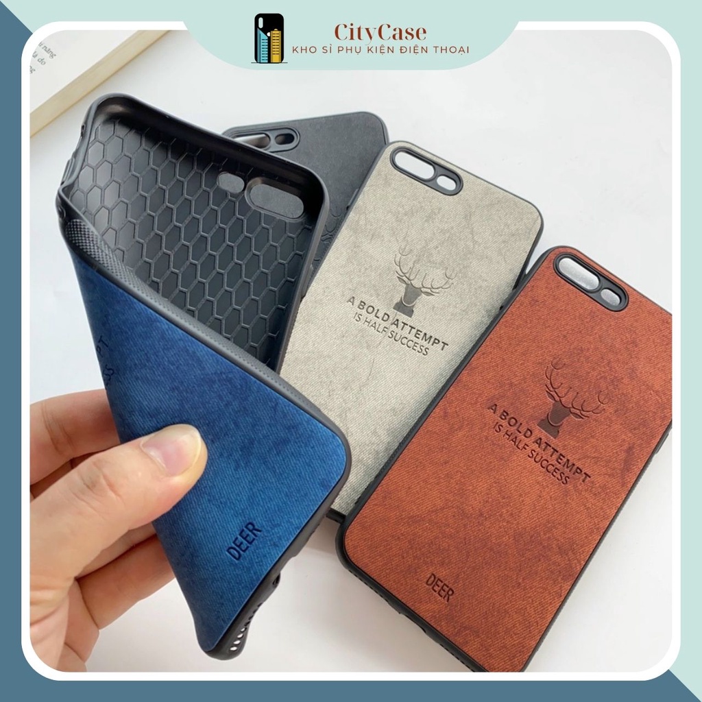 Ốp lưng vải hình hươu Samsung A32/A52/A72/Note8/Note9/Note10/Note20/S22/Plus/+/Ultra