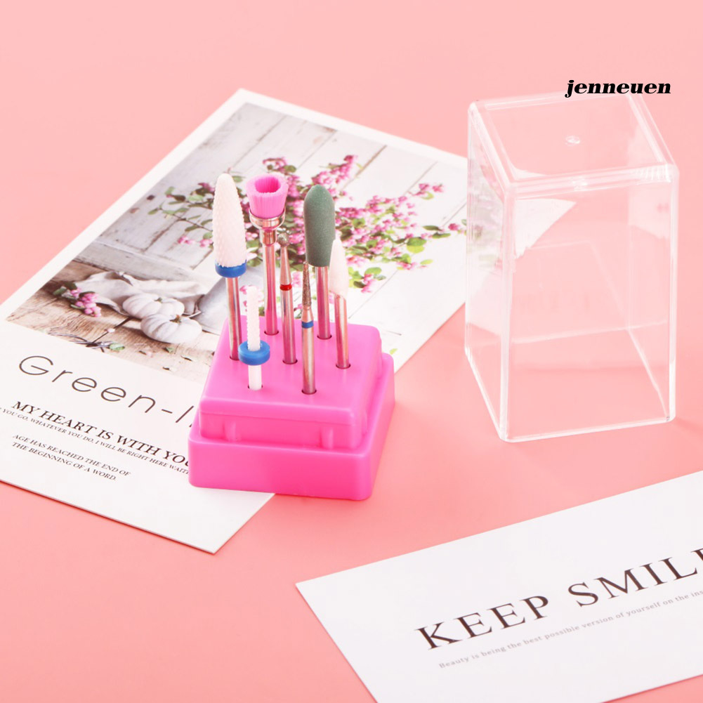 [Hàng mới về] Bộ mũi khoan móng tay bằng hợp kim thép gốm sứ hỗ trợ mài dũa móng lấy da chết làm móng nghệ thuật MJGJ