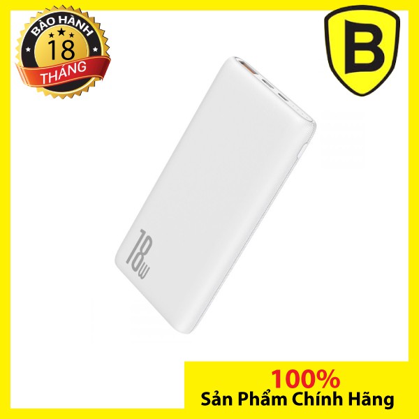 Pin dự phòng sạc nhanh Baseus Bipow 10000mAh PD/QC 18W / Baseus BIpow Digital Display 15W (Powerdelivery / Quick Charge