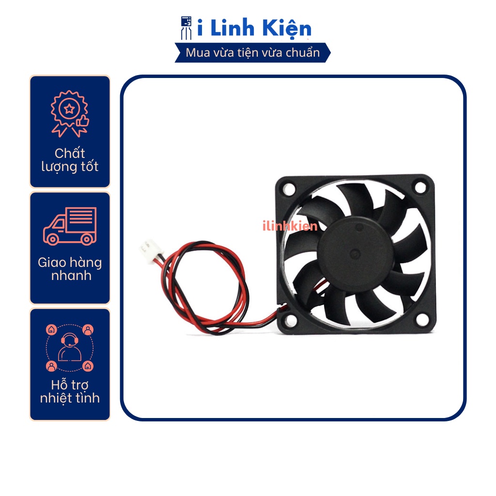 Quạt tản nhiệt 5V làm mát cho máy tính laptop kích thước 5x5x2cm