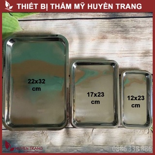 Khay Inox Chữ Nhật, Khay Đồ Dụng Cụ Y Tế Khay Đựng Bông Tẩy Trang - Thẩm Mỹ Huyền Trang