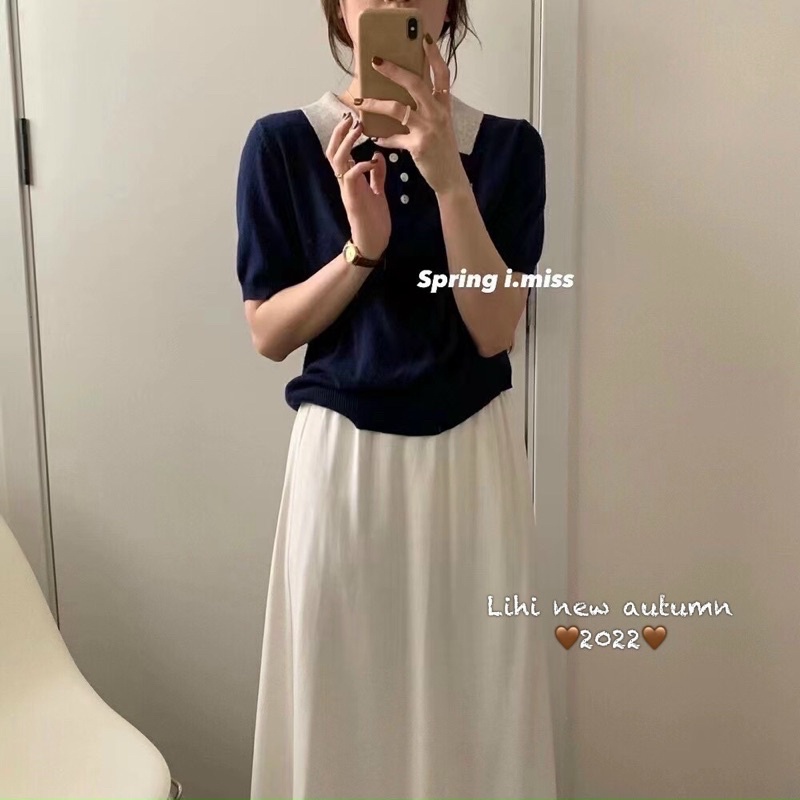 Len mongtoghi polo trơn phối cổ