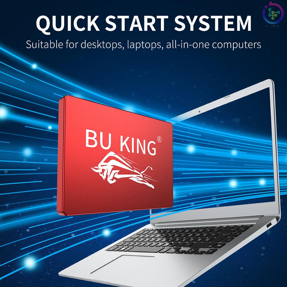 BU KING SSD2.5inch Blue Bull Compatibility Speed Transmission Plus Rock-solid Reliability High-quality Memory Chips Blue 120GB