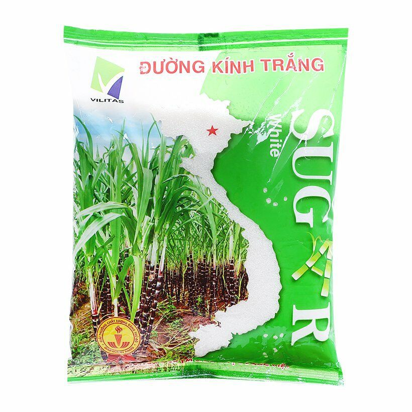 Combo 2 kg đường trắng ,vàng Vilitas túi 1kg date 06/2024