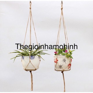 Dây treo chậu cây, macrame, dây treo macrame, decor, diy