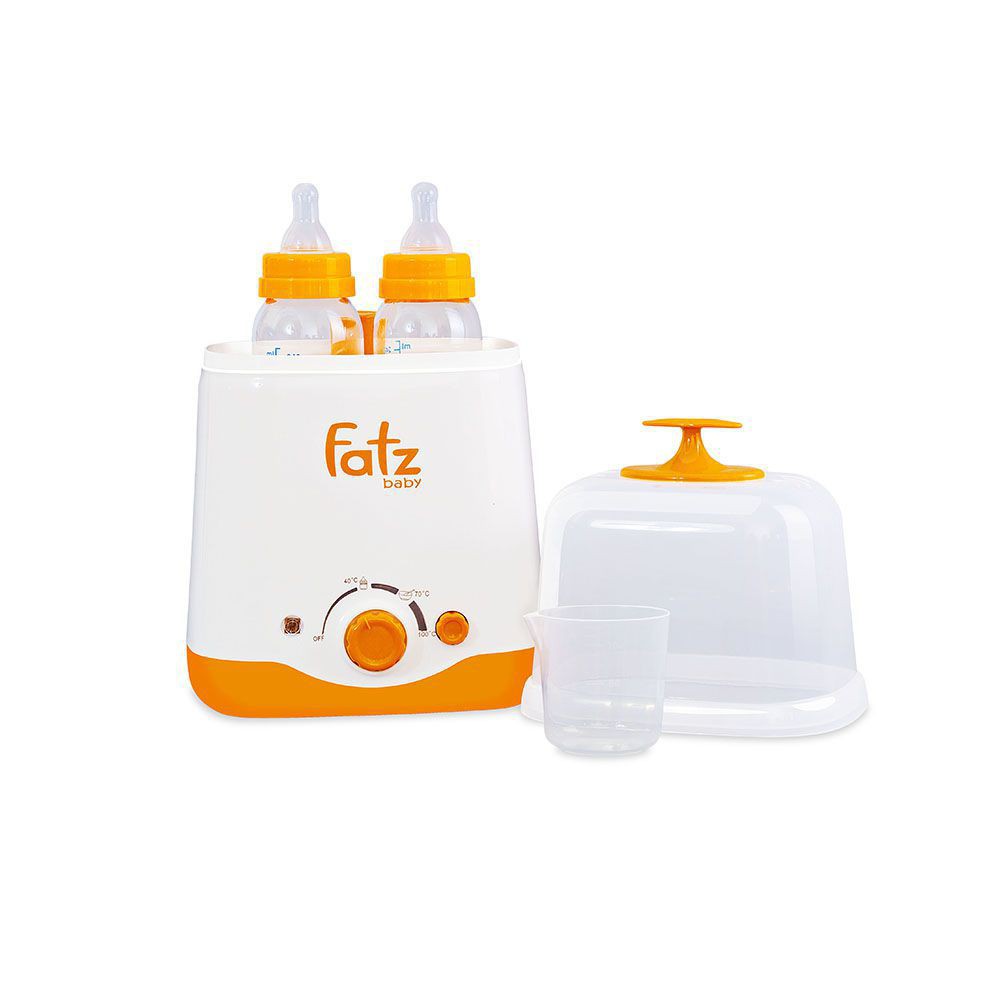 Máy hâm sữa đa năng 2 bình cổ rộng Fatzbaby FB3012SL
