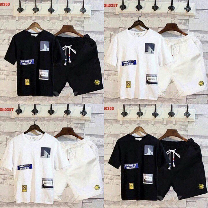 Bộ đồ nam chất thun cotton co giản thoáng mát, set bộ nam thời trang hot trend 2021 chất thun thoáng mát