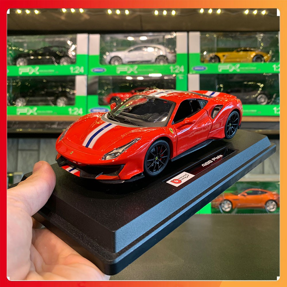 Xe mô hình Ferrari 488 Pista tỷ lệ 1:24 hãng Bburago