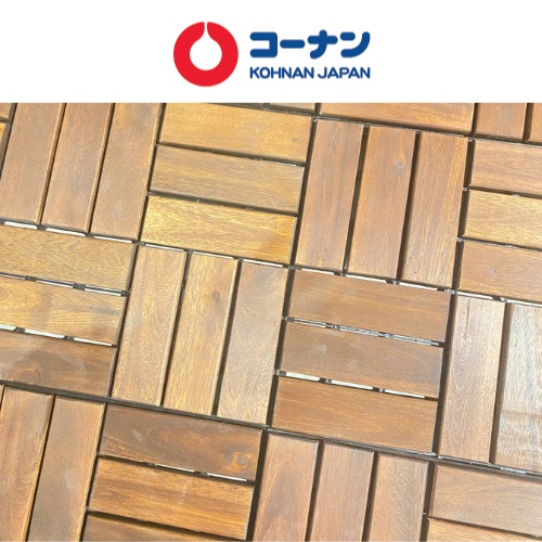 Vỉ Nhựa Lót Sàn KOHNAN mặt vân gỗ, tự lắp ráp 30x30cm