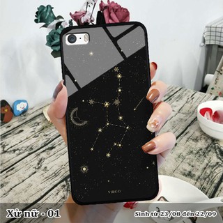Ốp lưng kính 3D iPhone 5/ 5S -cung hoàng đạo