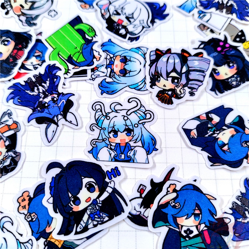 ★★★ Sticker Dán Trang Trí Nhật Ký Mini Honkai Impact Q-1 ★★★ Set 48 Miếng Dán Trang Trí Album Thời Trang DIY